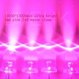500 PCS 5mm 10000 MCD Ultra Bright Pink light light-emitting diode (LED)