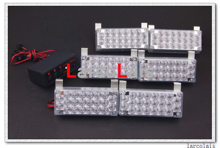 LarcoLais 6x22 LED Luzes Estroboscópicas Fogo Piscando Piscando Recuperação De Emergência Luz De Segurança Âmbar Branco