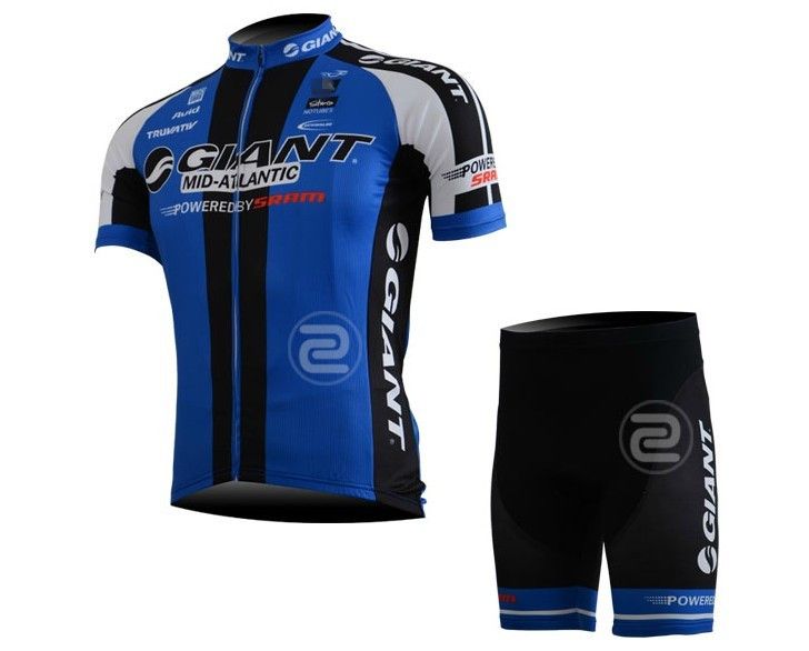 giant cycling jersey and shorts