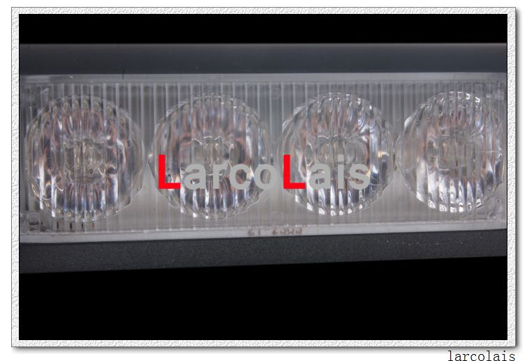 LarcoLais 8 LED Luzes Estroboscópicas de Alta Potência com Ventosas Bombeiro Piscando Caminhão Do Carro De Emergência Luz Âmbar Branco Especificar Cor Comentário