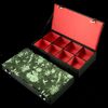 High grade 8 grid Jewelry Display Cases Silk Print Bangle Bracelet Boxes Necktie Boxes Watches Gift Boxes Trinket Boxes 1pcs mix color Free
