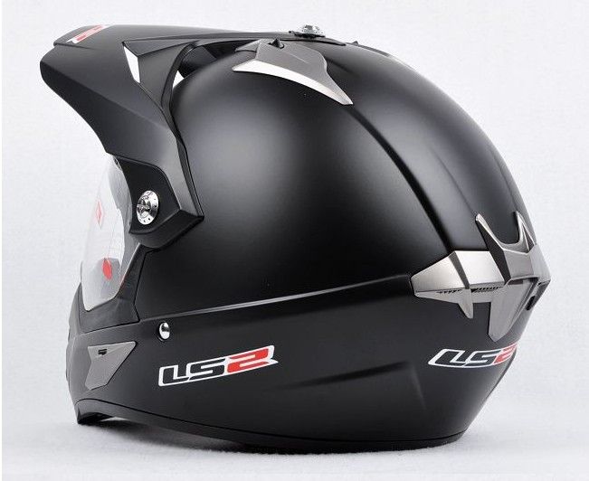 ECE DOT LS2 Motorcross Helmets Motorcycle Helmets OFF Road Helmet With ABS And Matte Black Color