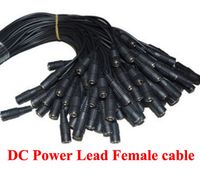 2000 stks DC Power Plug Lead 2.1mm Vrouwelijke Socket CCTV PSU PIGTAY JACK CAMERA KABEL GRATIS VERZENDING
