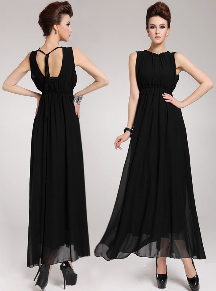 black long one piece