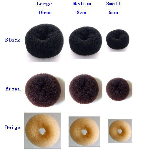 12pcs Hair Donut Ring Bun Maker Former Shaper 3 Sizes 3 Colors 12pcs Hair Donut Ring Bun Maker Former Shaper 3 Sizes 3 Colors
