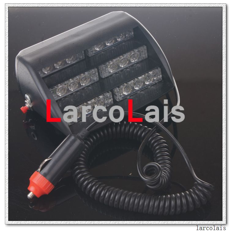 Larcolais 18 LED Flaş Işıkları Emme Bardakları İtfaiyecisi Flaş Acil Güvenlik Araba Kamyonu Light3382602