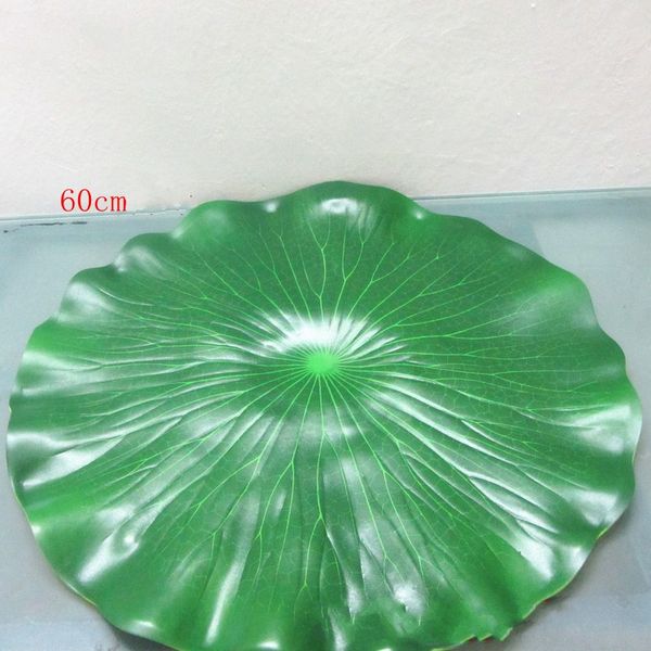 

60 см в диаметре искусственное моделирование Зеленый лист лотоса воды декоративные Аквариум пруд декорации плавающий бассейн украшения 10 шт.