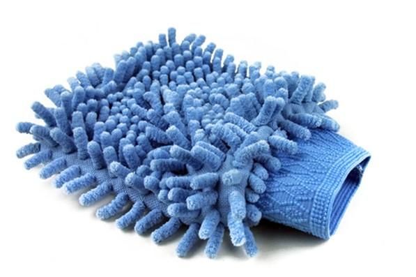 Оптовая 100 шт. / Лот Microfiber Chenille Chenole Glove Prvate Бытовая уборка Ткань односторонняя Автомобильная Mitt Бесплатная Доставка