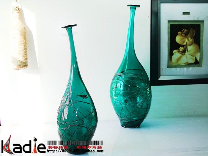 Palmetto Tall Glass Floor Vases Crate And Barrel