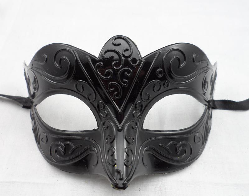 Máscara de Halloween Sexy Black Half Face Mask Venetian Masquerade Mardi Gras Festival Party Props