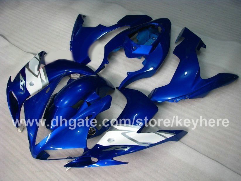 Anpassad bodykit gratis abs mairing set body work för yamaha fairings yzf 1000 2004 2005 2006 yzf r1 04 05 06 yzfr1 mörkblå ersättningsdelar