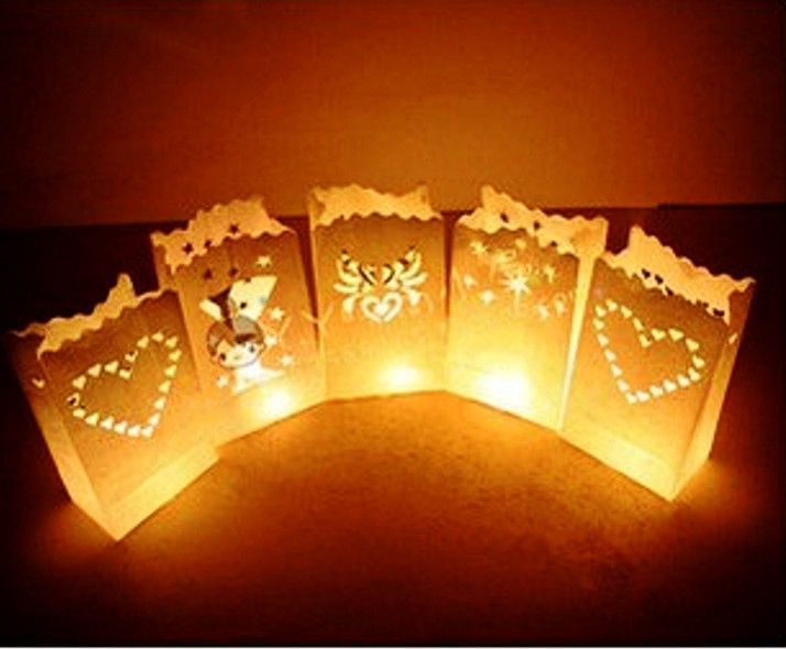 Compre Los Nuevos Estilos De Diseño De Papel Hollow Té Linterna Vela