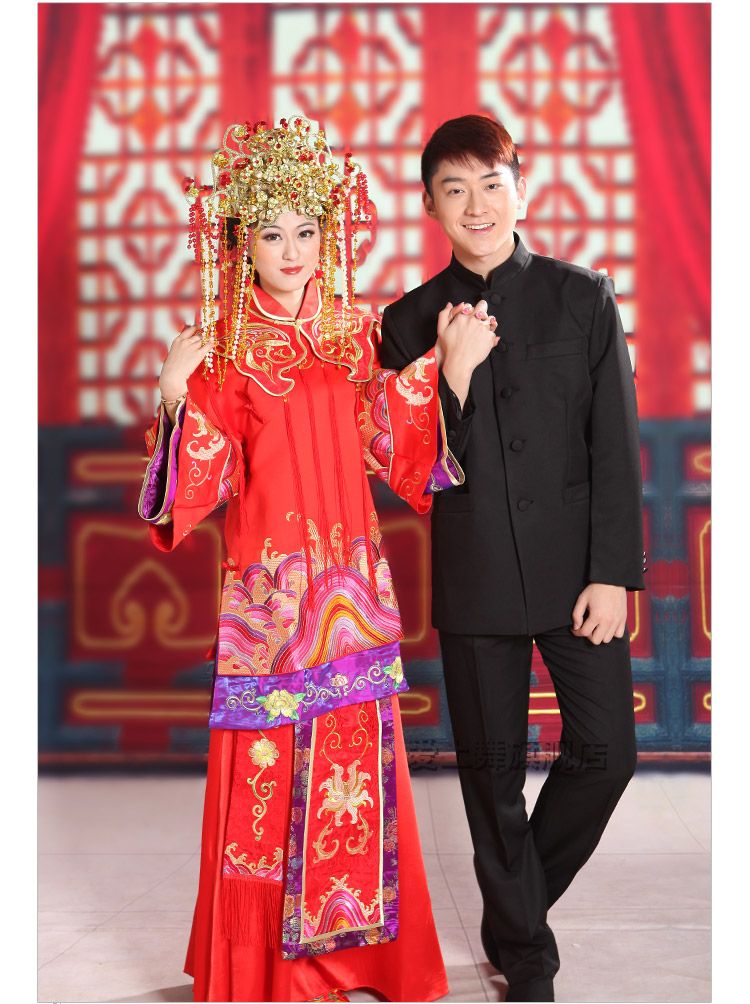 traditional chinese men's wedding clothes