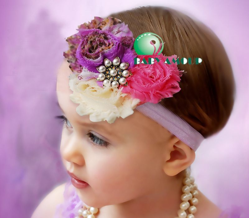 Acheter Pas Cher Vente En Gros New Bebe Headband Baby Coiffure Fleur Bande De Cheveux Couleurs Mixtes Bandeau De Fleurs De Fille 573g Du 3 8 Fr Dhgate