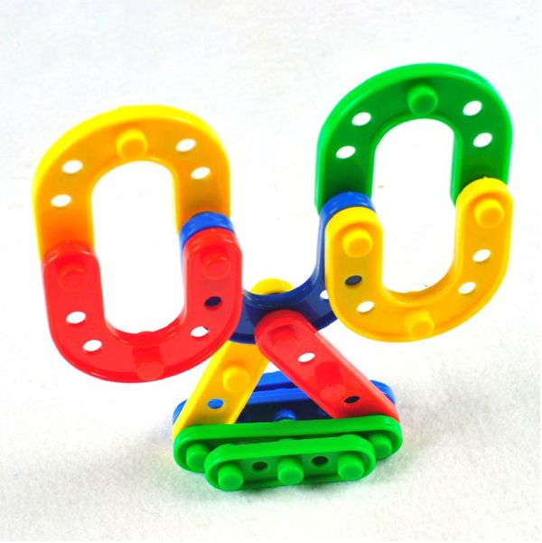 Horseshoe U Shape Building Block Fight Inserted Assembly Blocks Bricks Educational Toys From