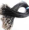 100pcs Black Real Leather Necklace Cord 18mm Jewelry Accessories Findings 5427969