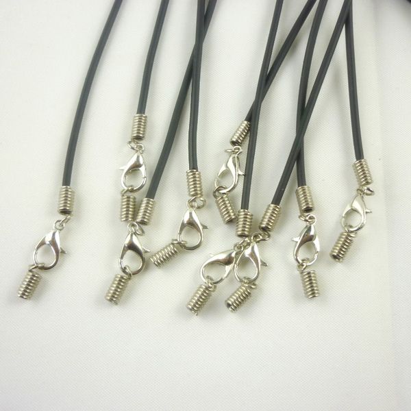 Black Real Leather Necklace Cord 18mm Jewelry Accessories Findings 5427969