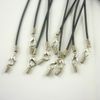 100pcs Black Real Leather Necklace Cord 18mm Jewelry Accessories Findings 5427969