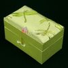 Прямоугольник цветочный высокий ювелирные украшения подарочная коробка для хладнокровия шелковая парча для хранения