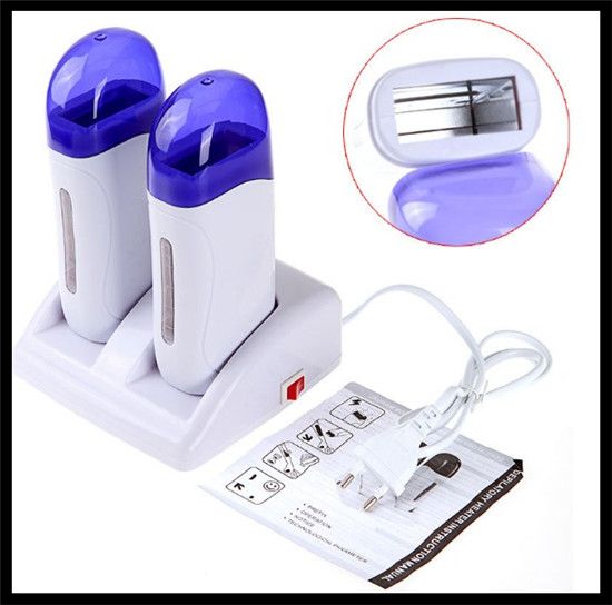 Double Waxing Heater Kit Roll On Depilatory Wax Hair Remover Removal