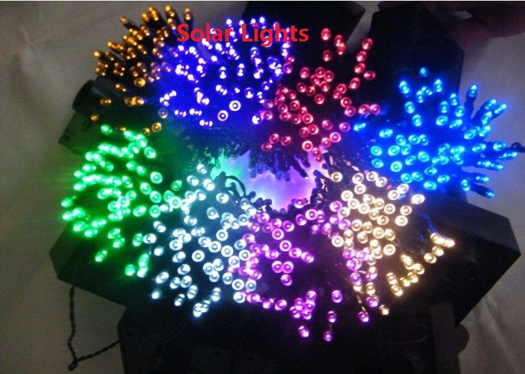 21m 200 Led White Solar String Fairy Lights Outdoor Waterproof Thanksgiving For Your Feast Day Party Free