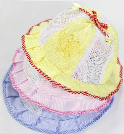 Bomull Fight Network Children's Bucket Kepsar Baby Sun Hat Baby Hat Baby Sun Hat Bonnet / 