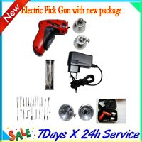 Wholesale 2014 by dhl ems fast shipping KLOM New Cordless Pick Gun locksmith tool rechargeable electric pick auto lock opener anson wu