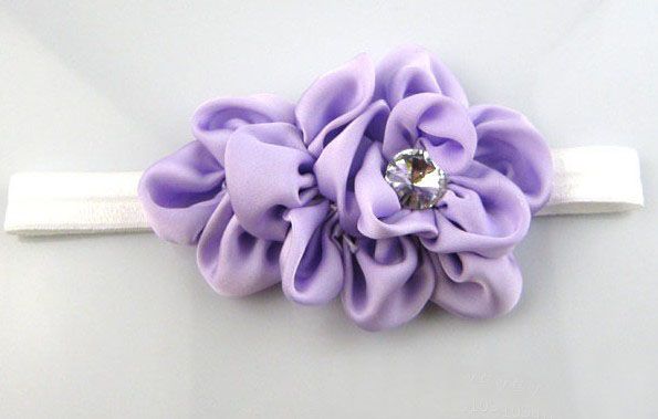 2013 Nuevo estilo Lovely children's crystal bud flower headband baby headband