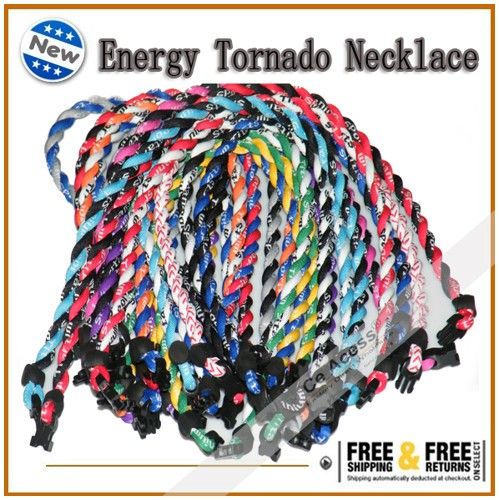 2017 two ropes tornado braided titanium sport necklaces