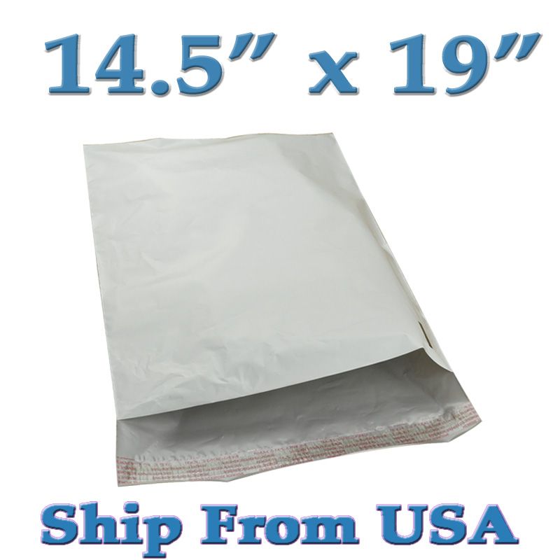 UPS 7 14.5x19 Poly Mailers Envelopes Shipping Bags White Plastic Self