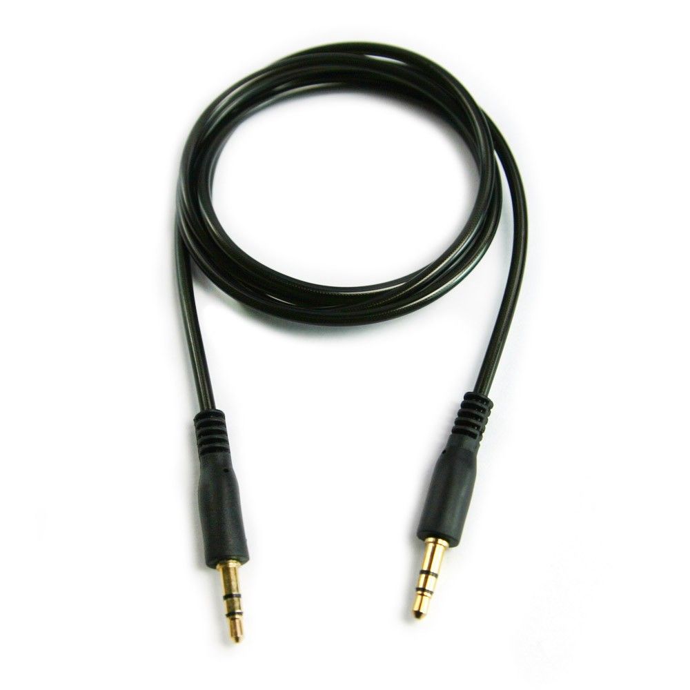 1M Double Layer 3.5mm Male To Male Stereo Aux Car Audio Cable For