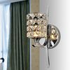 Modern Bedroom Crystal Wall light Polished Chrome Base Living/Study/Dining Room Wall Lamp Pub Club Glaring Wall Lighting Fixtures