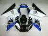 Anpassa ABS plastmakare för YZF R6 1998 1999 2000 2001 2002 YZFR6 98 99 00 01 02 Fairings G8B vita svarta blå motorcykeldelar