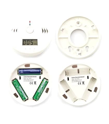 CO Carbon Monoxide Detector Poisoning S5Q LCD Gas Fire Warning Alarm Sensor Brand new white 