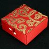 Bomull Fylld Decoratel Fashion Armband Smycken Gift Box Display Box Förvaringsväska Silk Brocade Kartong Craft Förpackning Boxar 25st / Lot