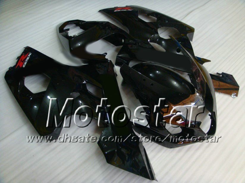 SUZUKI GSXR 600 750 K4 2004 2005 GSXR600 GSXR750 04 05 용 고급 페어링 세트 R600 R750 검정색 페어링 차체