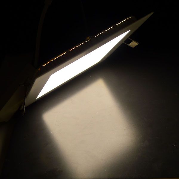 12 лампочек с квадратной панелью, 100 3w4w6w9w15w18w, белый, теплый белый, светодиодный потолочный светильник, светодиодное освещение для кухни, офисная лампа через FedE2831916