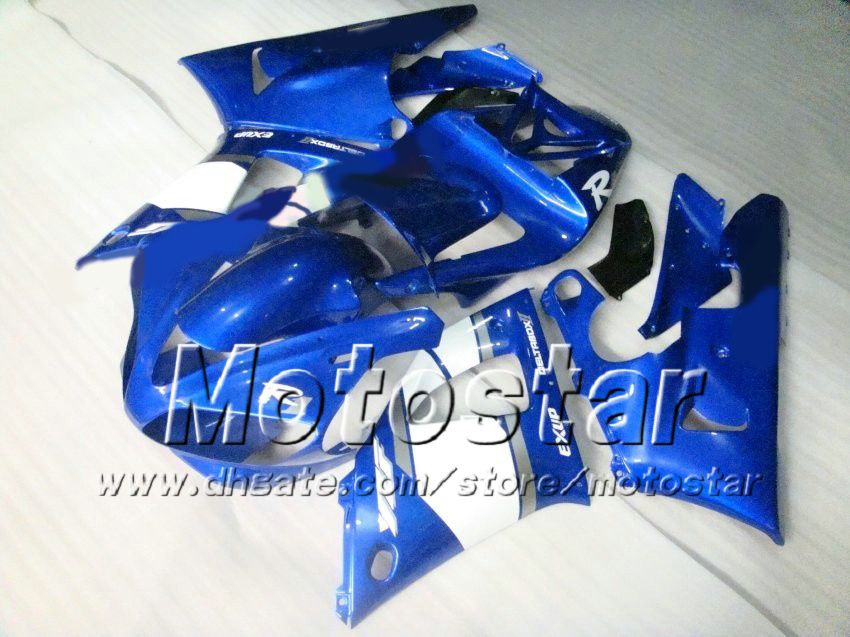 7GIFTS Custom Racing Motorcycle Caving для Yamaha 2000 2001 YZF-R1 00 01 YZF R1 YZFR1000 Glossy Blue Sage Set zs92