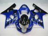 Carrocería personalizada para SUZUKI GSXR 600 750 K4 2004 2005 GSXR600 GSXR750 04 05 R600 R750 conjunto de carrocería azul negro