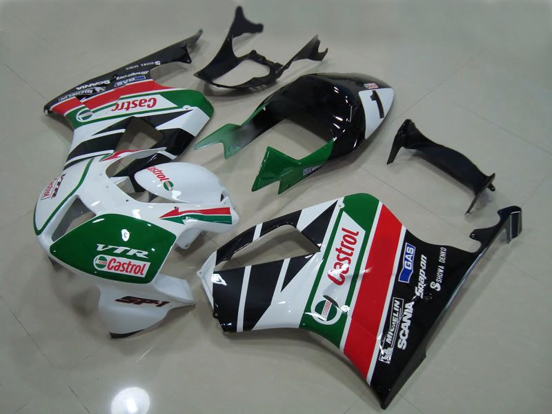 Hight Quality Costrol Fairing Kit för Honda VTR1000 1000R VTR 1000 VTR1000RR RC51 SP1 SP2 00-06 BODYWORK FAIRINGS KIT