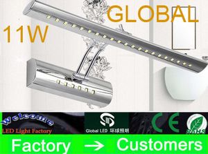 Wholesale bathroom cabinets lighting for sale - Group buy cosmetic lamp steel bathroom mirror cabinet mirror light makeup shaking W SMD Leds his head lights with switch office home bulb