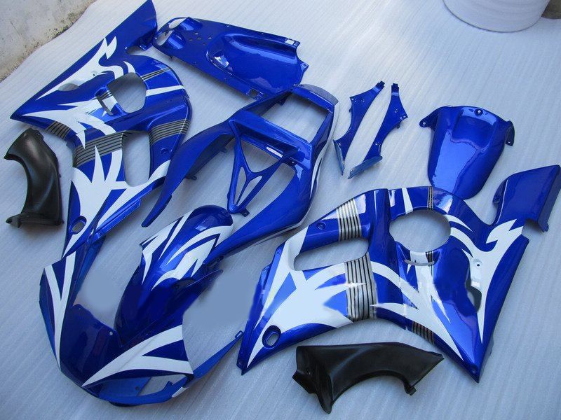 Bodaywork Carenado para YAMAHA R6 YZF-R6 98 99 00 01 02 YZF-R6 YZFR6 1998 1999 2000 2001 2002 Azul 69M11