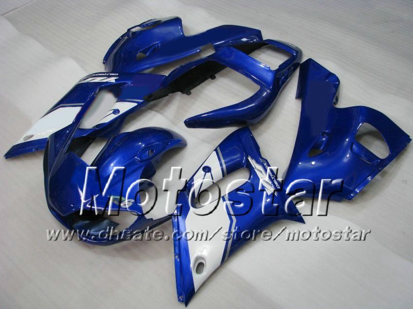 Yamaha R6 YZF-R6 98 99 00 01 01 02 YZF-R6 YZFR6 1998 1999 2000 2001 2002 Blue White ZM476