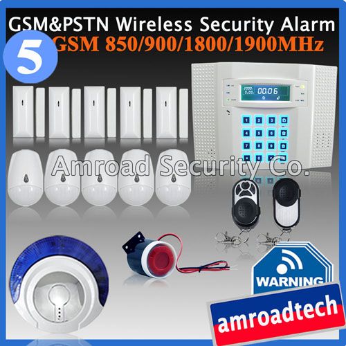 DIY Wireless Home Alarm Intruder System GSM+PSTN Dual