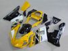 Gul vit kroppssats för Yamaha 2000 2001 YZF R1 Fairing Kits OEM YZF1000 00 01 YZFR1 Fairings Set Bodywork U7P4 + 7 Presenter