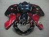 Röd flamma svart motorcykel karosseri för Suzuki GSXR 600 750 K1 2001 2002 2003 GSXR600 GSXR750 01-03 R600 R750 Racing Fairing Kit