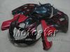 Röd flamma svart motorcykel karosseri för Suzuki GSXR 600 750 K1 2001 2002 2003 GSXR600 GSXR750 01-03 R600 R750 Racing Fairing Kit