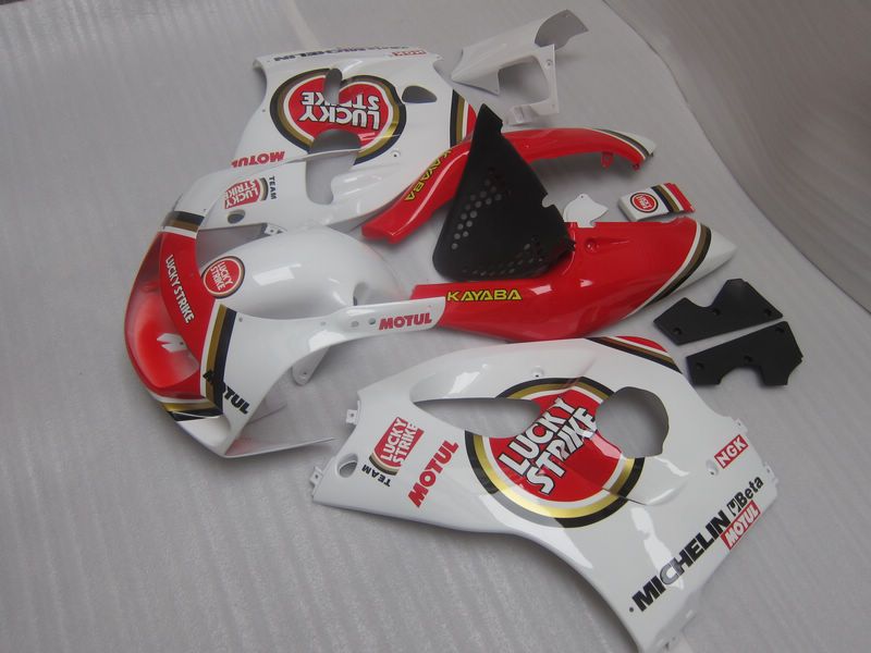 Kit de carenagem LUCKYSTRIKE PARA CARRINHAS SUZUKI SRAD GSXR 600 750 1996 1997 1998 1999 2000 GSXR600 GSXR750 96 97 98 99