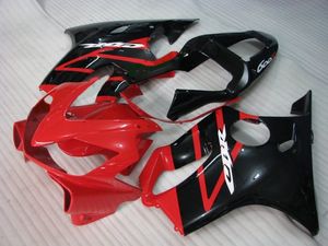 أسود أحمر مخصص لـ Honda CBR 600 F4i Injection Fairings Kit 2001 2002 2003 CBR600 01 02 03 CBR600F4I RX6