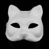 Unpainted Leg White Paper Pulp Kat Mask voor Vrouwen Milieu DIY Fine Art Schilderen Programma's Masquerade Party Half Mask 10pcs / lot